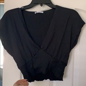 Zara Black Crop Top